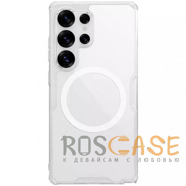 Фото Прозрачный Nillkin Nature PRO Magnetic | Прозрачный силиконовый чехол с поддержкой Magsafe для Samsung Galaxy S25 Ultra