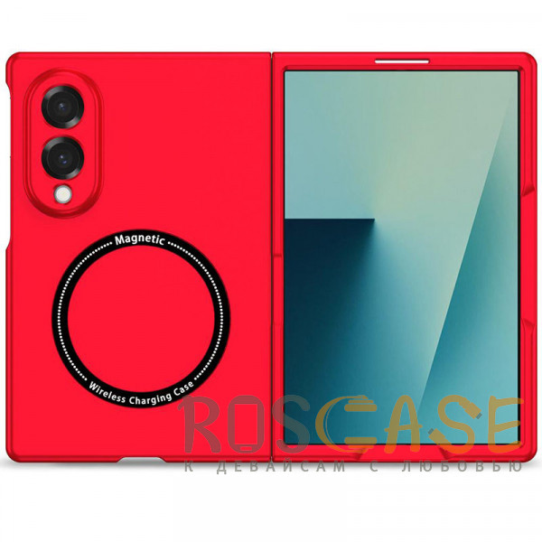 Фотография Красный Matte Shield | Тонкий матовый пластиковый чехол с поддержкой Magsafe для Samsung Galaxy Z Fold 8