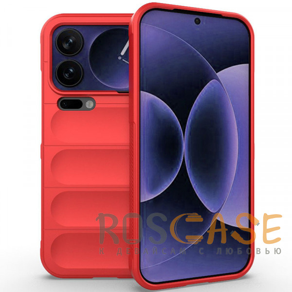 Фото Красный Flex Silicone | Противоударный чехол для Xiaomi Mi 17 Pro Max с защитой камеры и микрофиброй