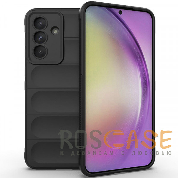 Фото Черный Flex Silicone | Противоударный чехол для Samsung Galaxy A56 / A36 5G с защитой камеры и микрофиброй