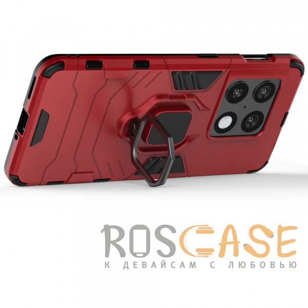 Изображение Красный Transformer Ring | Противоударный чехол под магнитный держатель для OnePlus 10 Pro