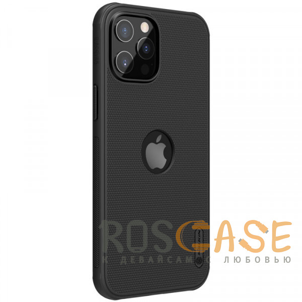 Изображение Черный Nillkin Super Frosted Shield Pro | Матовый пластиковый чехол для iPhone 12 / 12 Pro с отверстием под лого