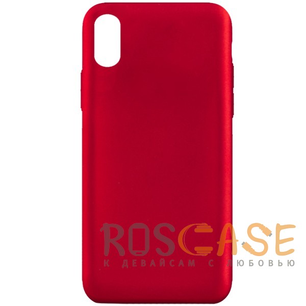 Фото Красный J-Case THIN | Гибкий силиконовый чехол для iPhone XR