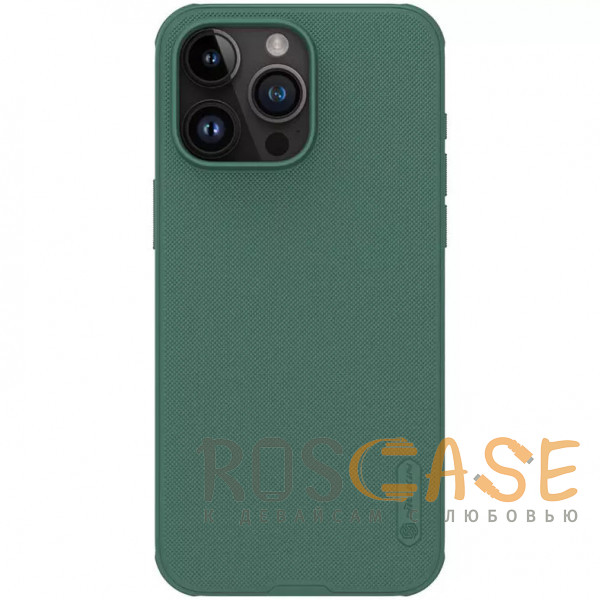 Фото Зеленый Nillkin Super Frosted Shield Magnetic | Пластиковый чехол с поддержкой магнитной зарядки Magsafe для iPhone 15 Pro Max
