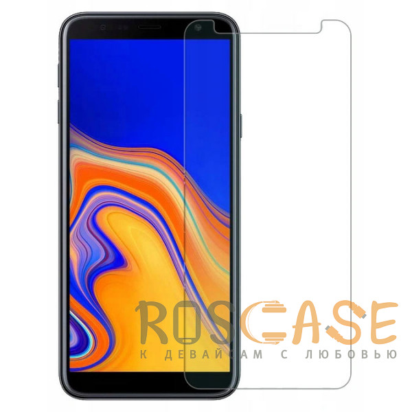 Фото Прозрачное Защитное стекло 0.33mm (H+) для Samsung Galaxy J4 Plus (2018) неполноэкранное