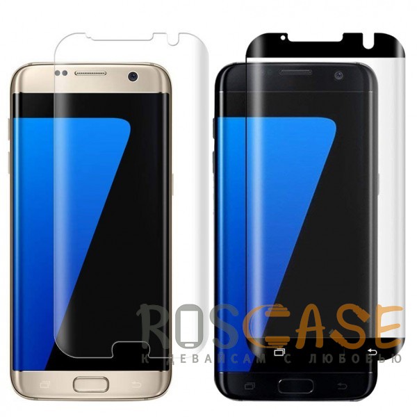 Фото 5D защитное стекло для Samsung Galaxy S7 Edge (G935F) с полной проклейкой на весь экран