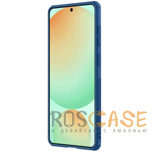 Изображение Синий Nillkin Super Frosted Shield Pro | Матовый чехол из пластика и ТПУ для Samsung Galaxy S25 Edge