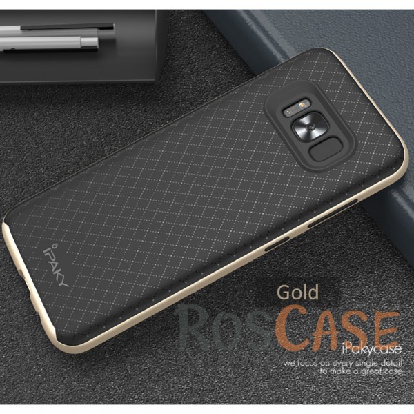 Изображение Черный / Золотой iPaky Hybrid | Противоударный чехол для Samsung G955 Galaxy S8 Plus