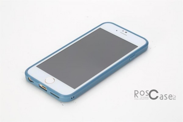 Фотография Голубой / Grey blue Rock Enchanting | Чехол для iPhone 6/6s plus с цветной окантовкой