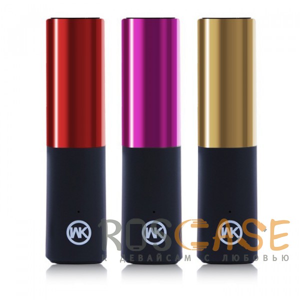 Фото WK (WP-004) | Портативное зарядное устройство Power Bank Lipstick 2400mah (1 USB 2.1A)