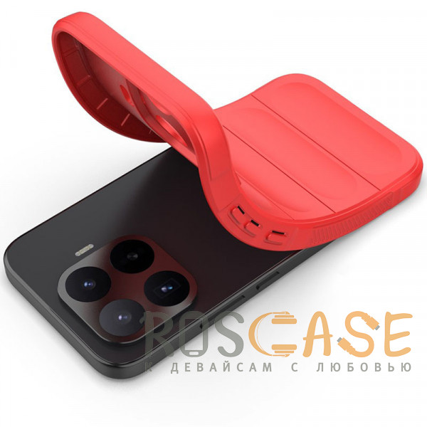 Фотография Красный Flex Silicone | Противоударный чехол для Xiaomi Mi 17T с защитой камеры и микрофиброй