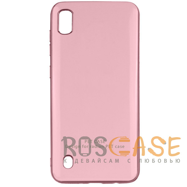 Фото Розовый / Rose Gold GLOSSY LOGO | Глянцевый гибкий чехол для Samsung Galaxy A10 / M10