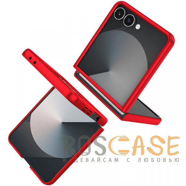 Фото Красный Matte Shield | Тонкий матовый пластиковый чехол для Samsung Galaxy Z Flip 7