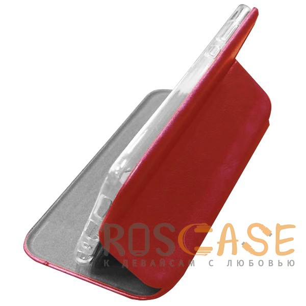 Фото Красный Open Color 2 | Чехол-книжка на магните для iPhone XS Max с подставкой и карманом