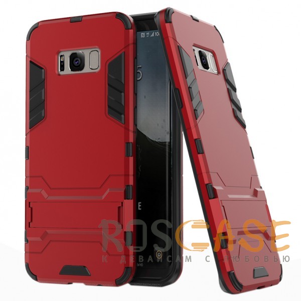 Фото Красный / Dante Red Transformer | Противоударный чехол для Samsung G955 Galaxy S8 Plus с мощной защитой корпуса
