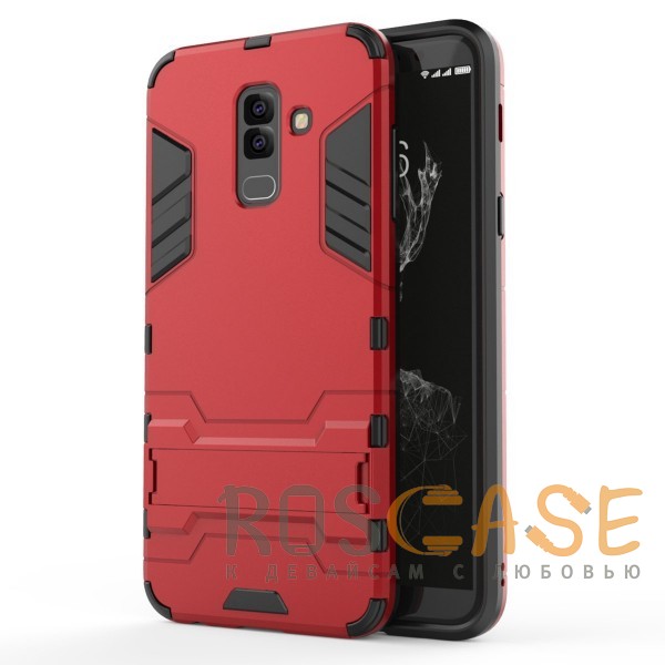 Фотография Красный / Dante Red Transformer | Противоударный чехол для Samsung Galaxy A6 Plus (2018) с мощной защитой корпуса