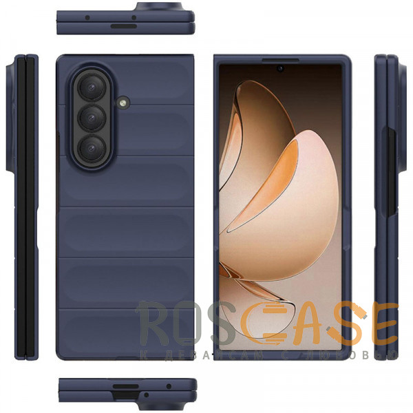 Фото Темно-синий Flex Matte | Пластиковый чехол с Soft Touch покрытием для Samsung Galaxy Z Fold 7