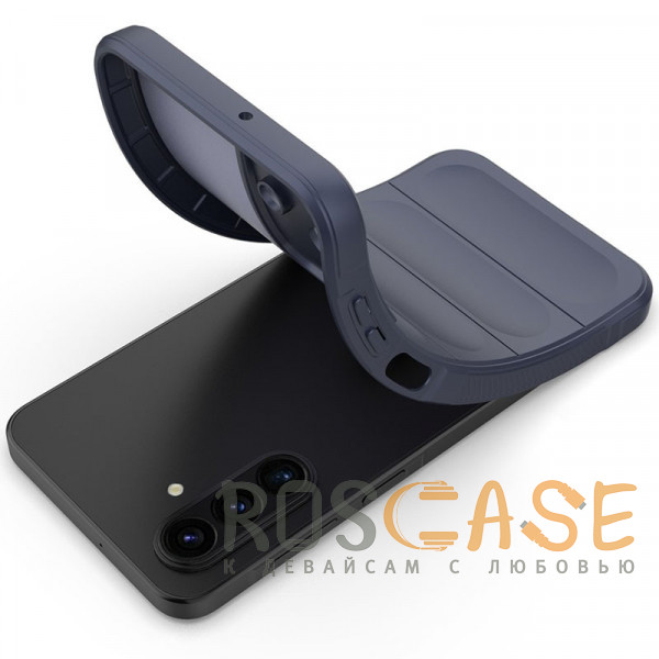 Фотография Темно-синий Flex Silicone | Противоударный чехол для Samsung Galaxy A17 с защитой камеры и микрофиброй