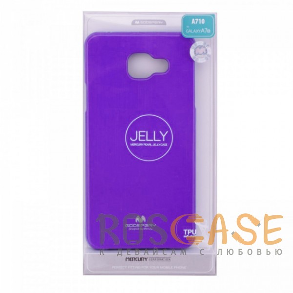 Фото Фиолетовый Mercury Jelly Pearl Color | Яркий силиконовый чехол для для Samsung A710F Galaxy A7 (2016)
