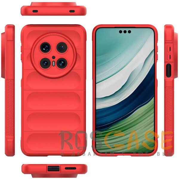 Фото Красный Flex Silicone | Противоударный чехол для Huawei Mate 70 Pro / 70 Pro Plus с защитой камеры и микрофиброй