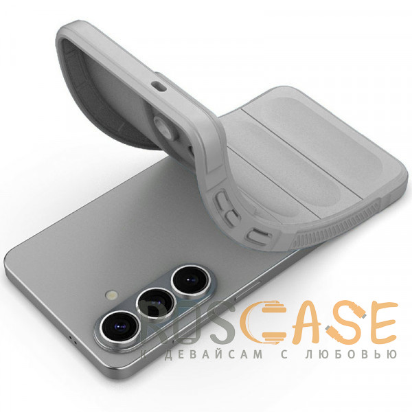 Фотография Серый Flex Silicone | Противоударный чехол для Samsung Galaxy S26 Plus с защитой камеры и микрофиброй