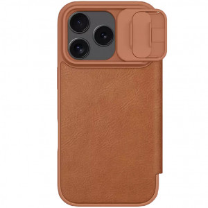 Nillkin Qin PRO | Чехол-книжка из Premium экокожи с защитой камеры  для iPhone 17 Pro