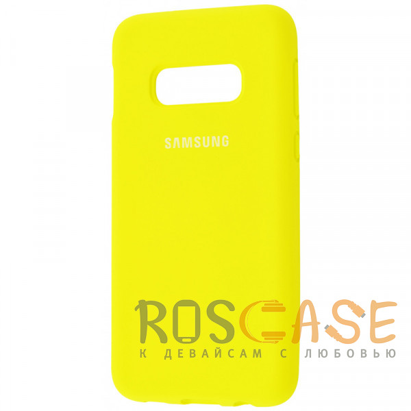 Фото Желтый Чехол Silicone Cover для Samsung Galaxy S10 E (full protective)
