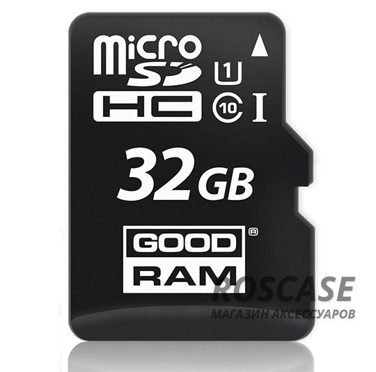 Фото Черный Карта памяти GoodRam microSDHC UHS-1 32 GB Class 10 + SD adapter