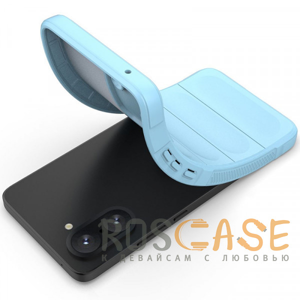 Фотография Голубой Flex Silicone | Противоударный чехол для OnePlus Nord CE 5 5G / CE5 с защитой камеры и микрофиброй