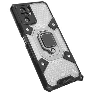 Honeycomb Armor | Противоударный чехол с защитой камеры и кольцом  для Xiaomi Redmi Note 10