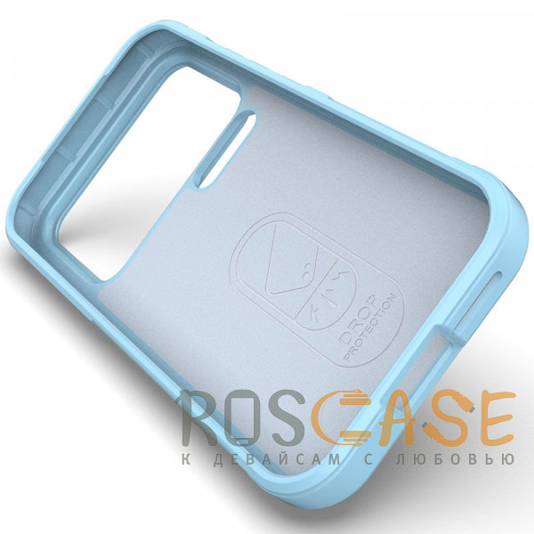 Изображение Голубой Flex Silicone | Противоударный чехол для Xiaomi Mi 17 Pro с защитой камеры и микрофиброй