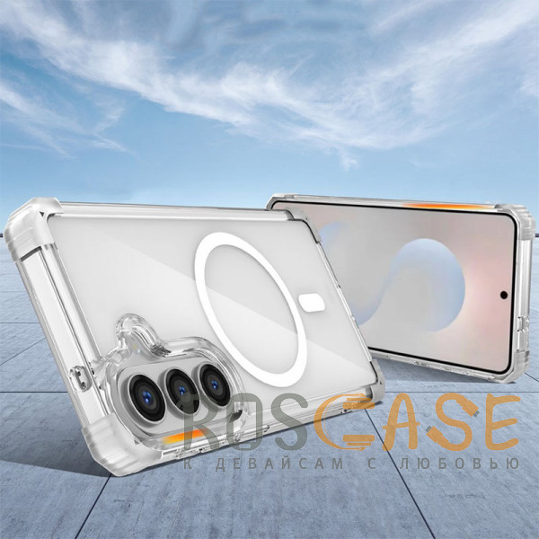 Фото Прозрачный Nature Magnetic | Прозрачный противоударный чехол с поддержкой MagSafe для Samsung Galaxy S26
