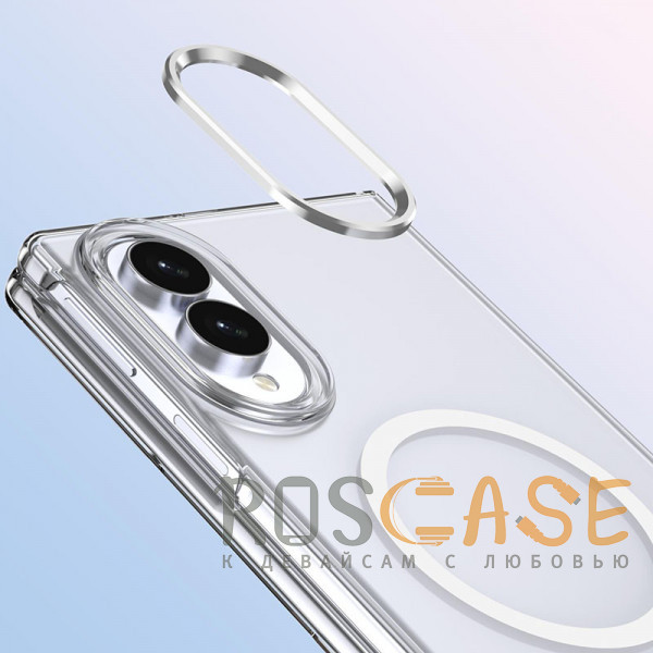 Изображение Прозрачный Crystal 3D Magsafe | Прозрачный пластиковый чехол для Samsung Galaxy Z Fold 8