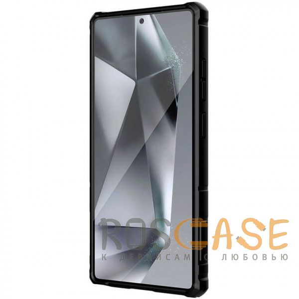 Фото Синий Nillkin CamShield Armor Magnetic | Противоударный чехол с поддержкой MagSafe и защитой камеры для Samsung Galaxy S25 Ultra