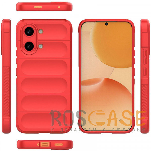 Фото Красный Flex Silicone | Противоударный чехол для Poco X8 Pro Max / Xiaomi Turbo 5 Max с защитой камеры