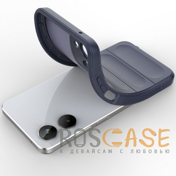 Фотография Темно-синий Flex Silicone | Противоударный чехол для Realme 10 4G с защитой камеры и микрофиброй