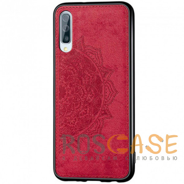 Фото Красный TPU+Textile чехол Mandala с 3D тиснением для Samsung Galaxy A50 (A505F) / A50s / A30s