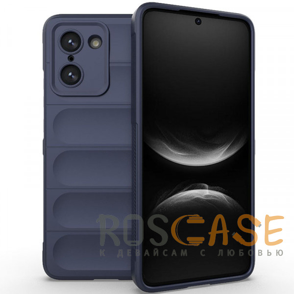 Фото Темно-синий Flex Silicone | Противоударный чехол для OnePlus Nord CE 5 5G / CE5 с защитой камеры и микрофиброй