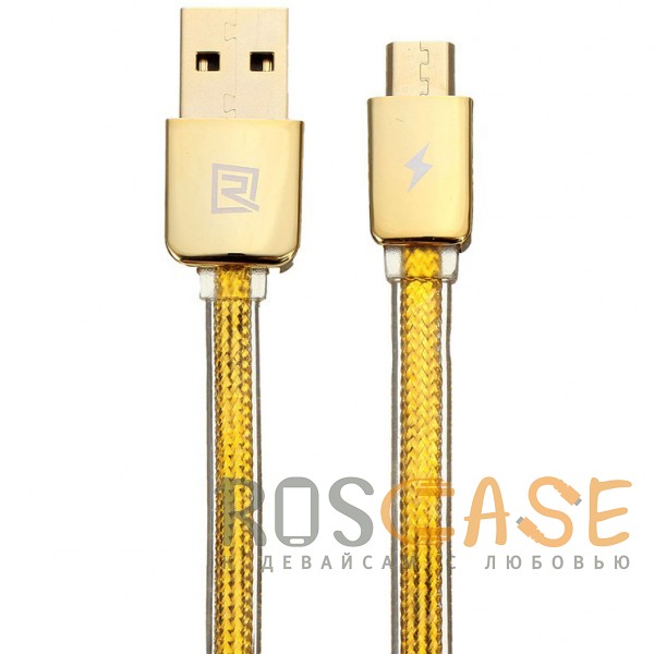 фото дата кабель Remax Gold USB to MicroUSB (1m)
