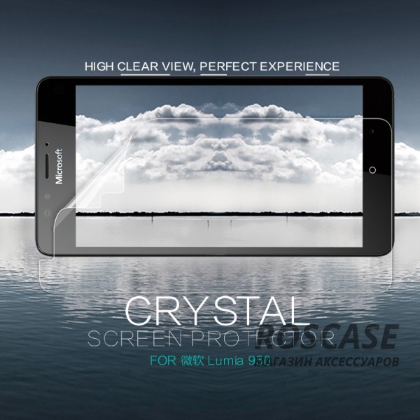 Фото Анти-отпечатки Nillkin Crystal | Прозрачная защитная пленка для Microsoft lumia 950