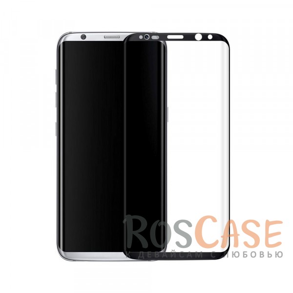 Фото Черный Ударопрочное стекло Devia с полной защитой экрана и цветной рамкой по краям для Samsung G955 Galaxy S8 Plus