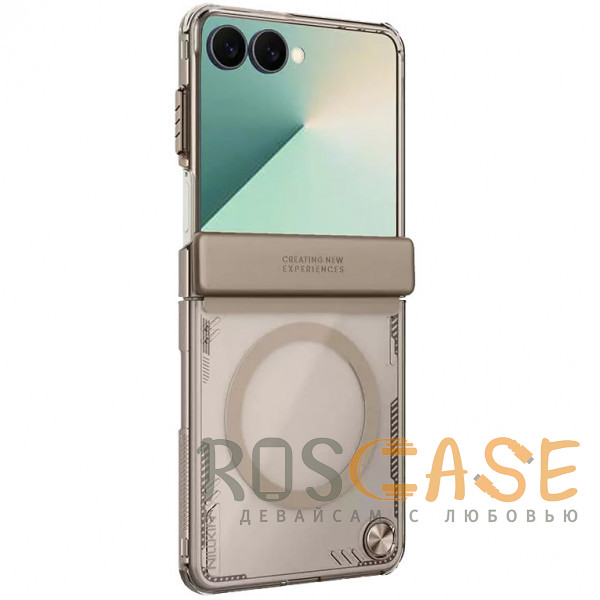 Фото Коричневый Nillkin Iceblade Magnetic | Полупрозрачный чехол с поддержкой Magsafe для Samsung Galaxy Z Flip 7