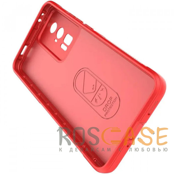 Изображение Красный Flex Silicone | Противоударный чехол для Xiaomi Poco F5 Pro / Redmi K60 / K60 Pro с защитой камеры и микрофиброй