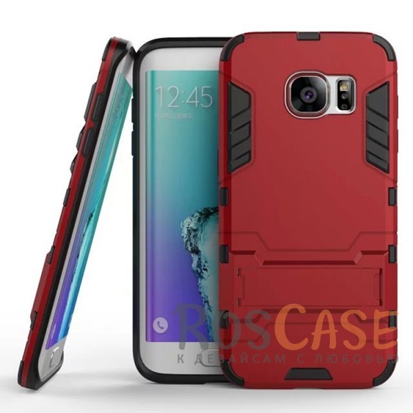 Фото Красный / Dante Red Transformer | Противоударный чехол для Samsung G935F Galaxy S7 Edge с мощной защитой корпуса