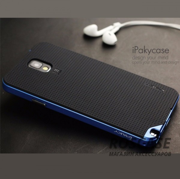 Фотография Черный / Синий iPaky Hybrid | Противоударный чехол для Samsung N9000/N9002 Galaxy Note 3