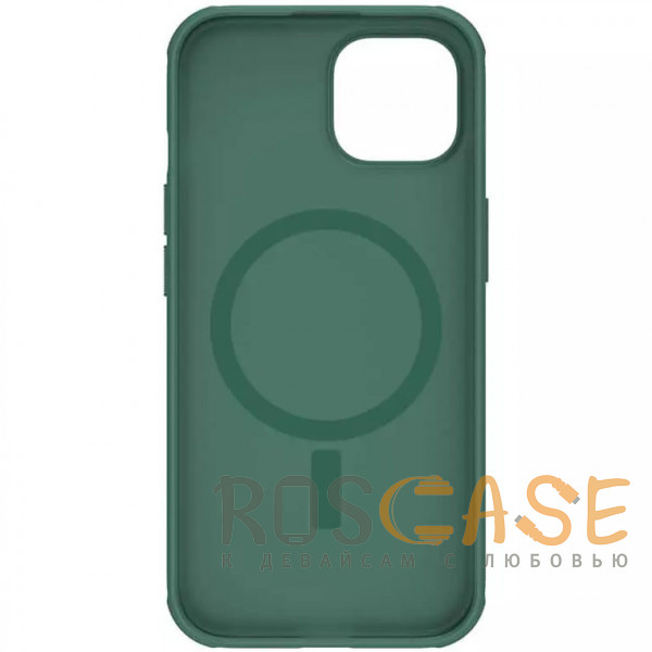 Фото Зеленый Nillkin Super Frosted Shield Magnetic | Пластиковый чехол с поддержкой магнитной зарядки Magsafe для iPhone 15