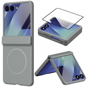 Чехол 3D с Magsafe и внешним стеклом  для Samsung Galaxy Z Flip 8