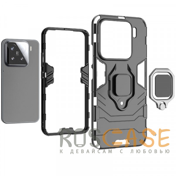 Фото Черный Transformer Ring | Противоударный чехол под магнитный держатель для Xiaomi Mi 15