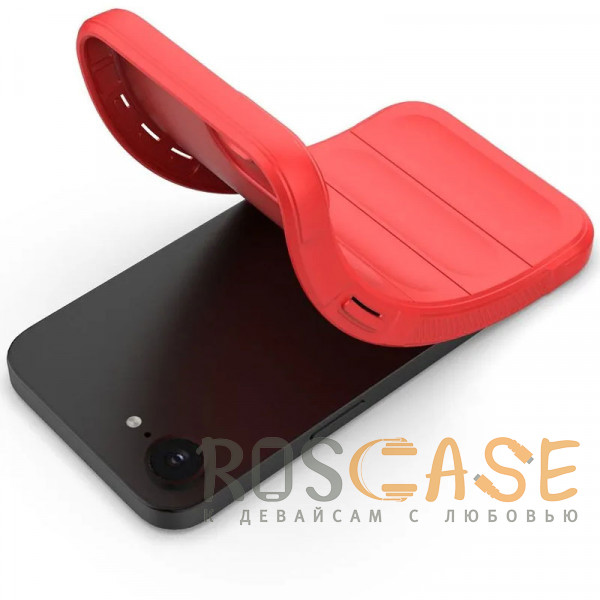 Фотография Красный Flex Silicone | Противоударный чехол для iPhone 16e с защитой камеры и микрофиброй