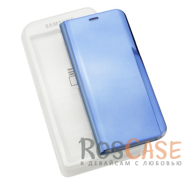 Изображение Синий / Blue Чехол-книжка Clear View Standing Cover с прозрачной обложкой и функцией подставки для Samsung G950 Galaxy S8